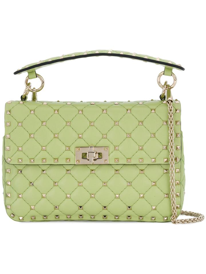 Valentino Rockstud Spike Crossbody Bag - Green