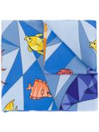Cha Val Milano Geometric Fish Print Scarf - Multicolour