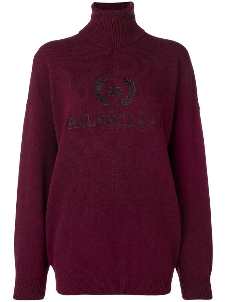 Balenciaga Embroidered Logo Jumper
