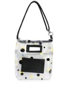 Kenzo Mesh Polka Dot Tote - White