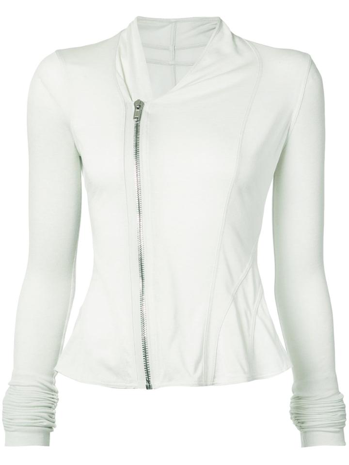 Rick Owens Lilies Off Centre Fastening Jacket - Grey