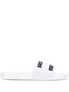 Tommy Hilfiger Logo Patch Slides - White