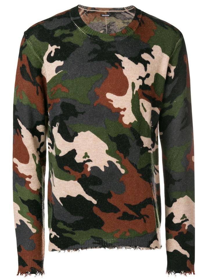 Zadig & Voltaire Camouflage Knit Sweater - Nude & Neutrals
