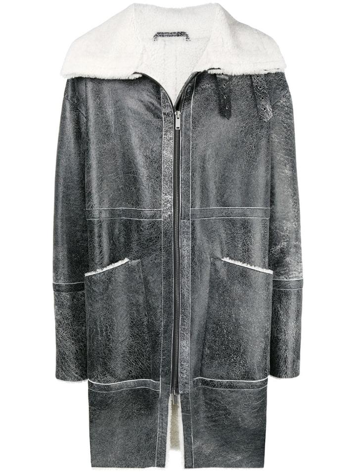 Desa 1972 Panelled Straight-fit Coat - Black