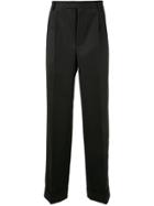 Msgm Tailored Cuffed Trousers - Black