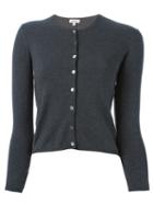 P.a.r.o.s.h. Round Neck Cardigan, Women's, Size: Xs, Grey, Silk/cashmere/spandex/elastane