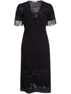 A.l.c. Crochet Dress, Women's, Size: Small, Black, Polyester/rayon/nylon