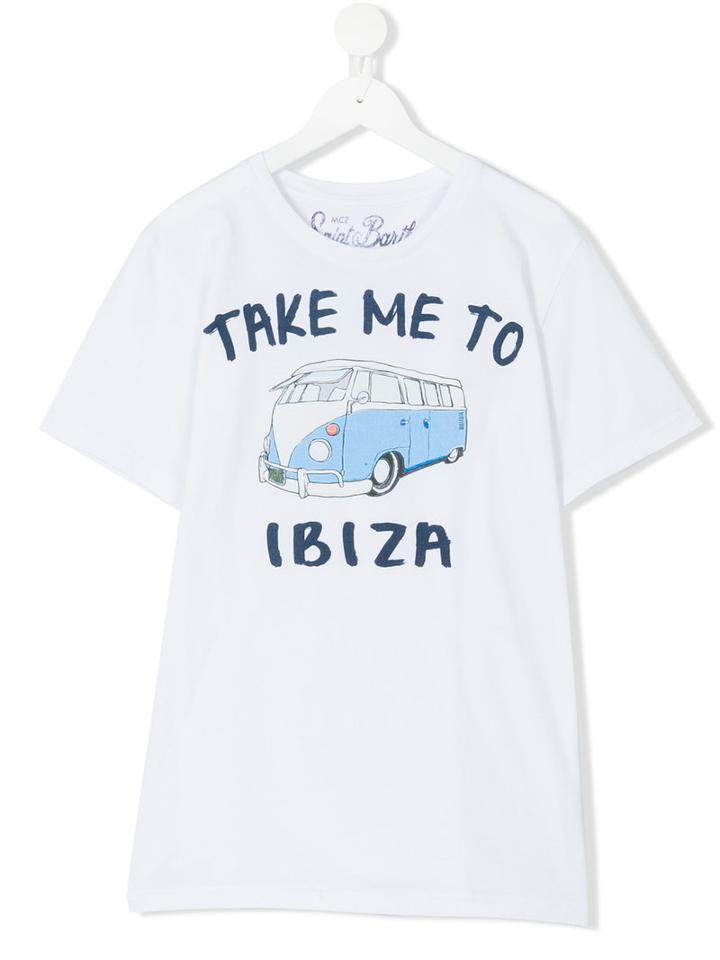 Mc2 Saint Barth Kids - 'take Me To Ibiza' T-shirt - Kids - Cotton - 14 Yrs, White