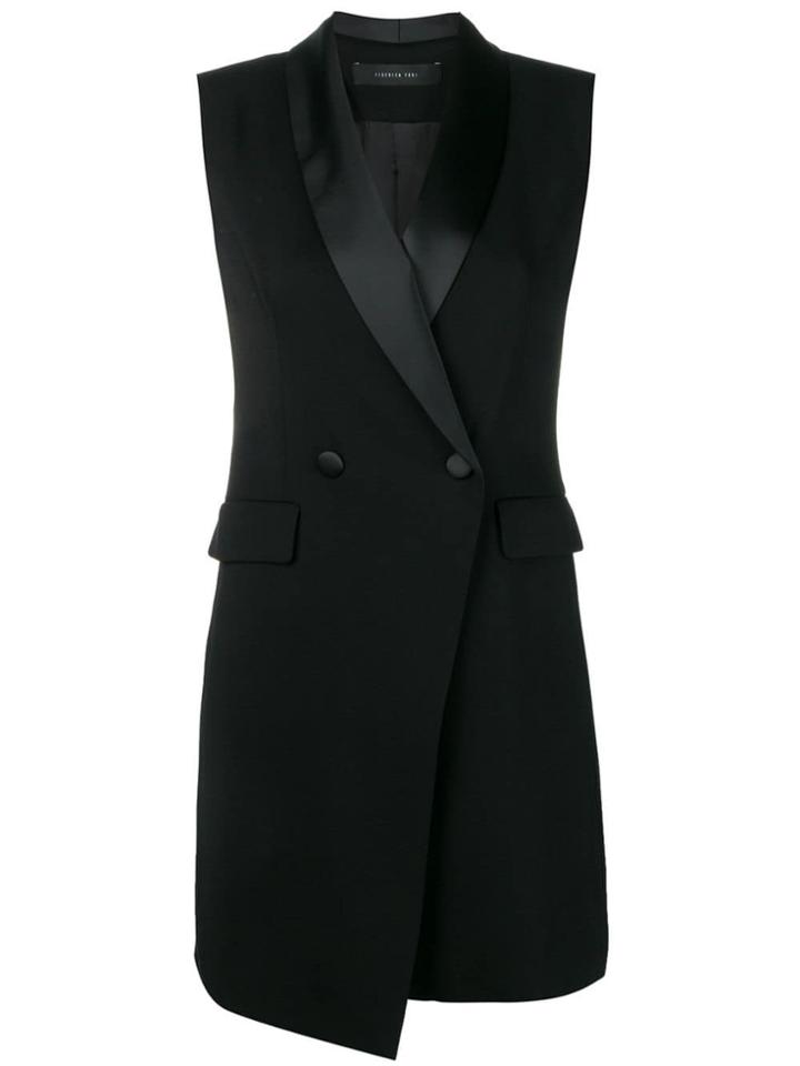 Federica Tosi Sleeveless Blazer Dress - Black