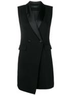Federica Tosi Sleeveless Blazer Dress - Black