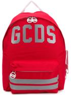Gcds Logo Print Backpack - Red