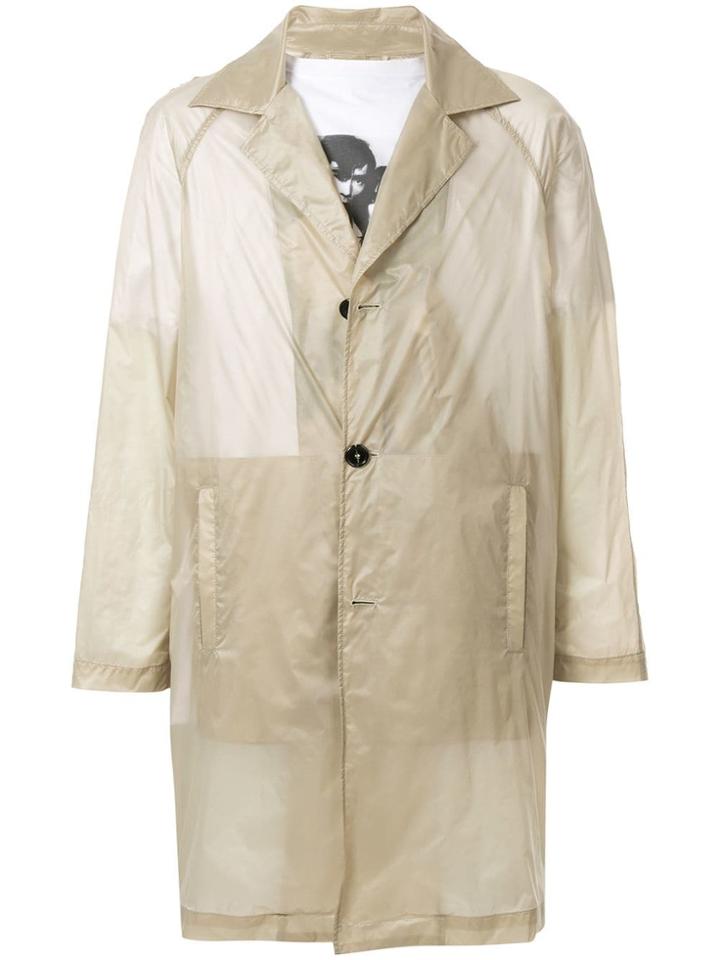 Raf Simons Classic Three Button Coat - White