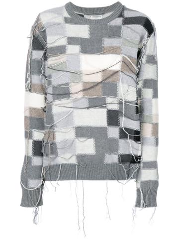 Sansovino 6 Patchwork Jumper - Grey