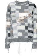 Sansovino 6 Patchwork Jumper - Grey