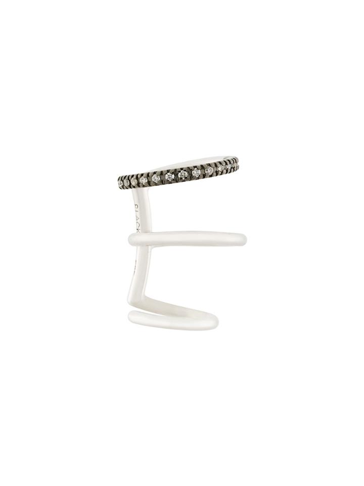 Maria Black Laurel Mono Diamond Earcuff - Metallic