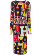 Tommy Hilfiger Printed Jersey Midi Dress - Multicolour