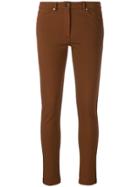D.exterior Skinny Trousers - Brown