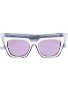 Le Specs - Self Portrait X Le Specs Sunglasses - Women - Plastic - One Size, Pink/purple, Plastic