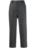 Sofie D'hoore Cropped Flanel Trousers - Grey