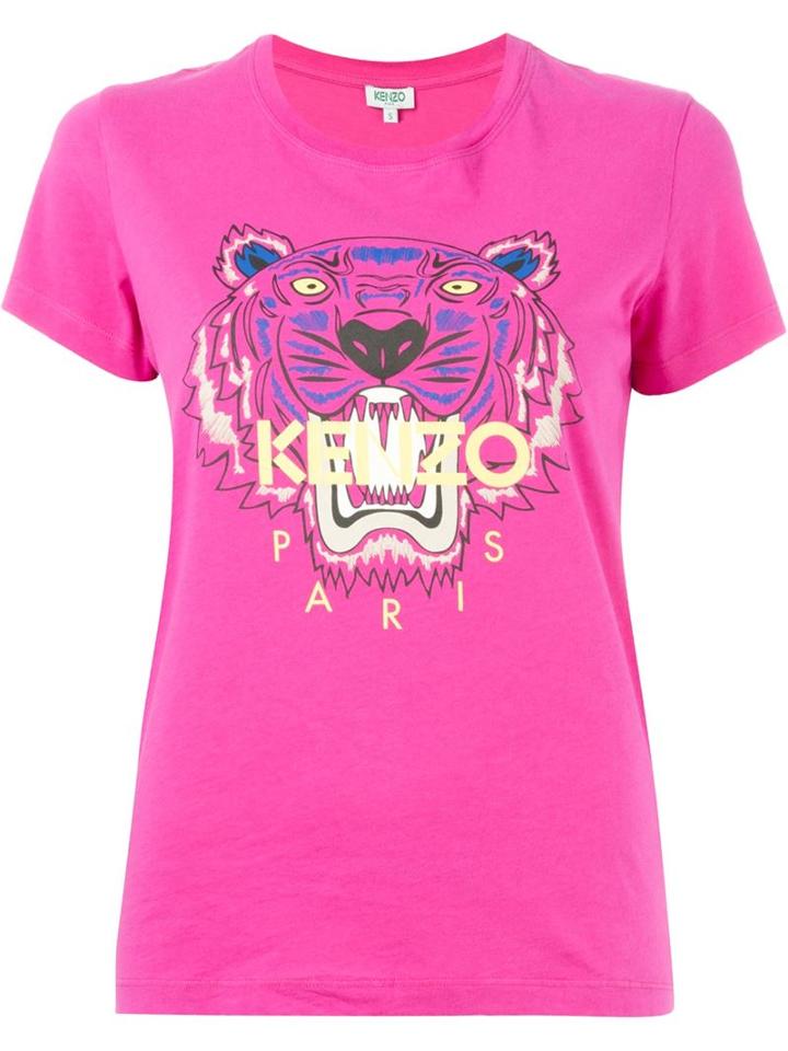 Kenzo 'tiger' T-shirt, Women's, Size: Xl, Pink/purple, Cotton