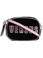 Versus Sequined Logo Crossbody Bag - Black