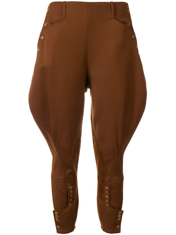 A.n.g.e.l.o. Vintage Cult 1950's Sculpted Jodhpur Trousers - Brown