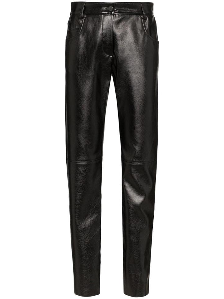 Msgm Slim-leg Trousers - Black
