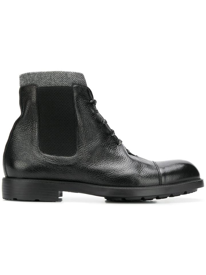 Moreschi Lace-up Ankle Boots - Black