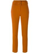 Theory Cigarette Belted Trousers - Orange