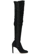 Jimmy Choo Marie Lace Up Boots - Black