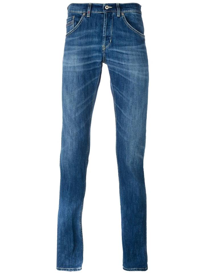 Dondup 'ritchie' Skinny-fit Jeans, Men's, Size: 32, Blue, Cotton/polyester