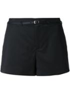 Loveless Thin Belt Shorts, Women's, Size: 36, Black, Polyester