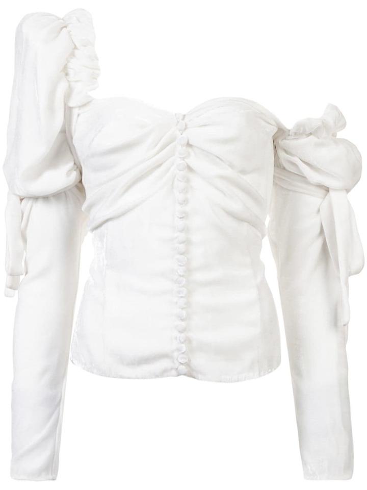Magda Butrym Asymmetric Blouse - White