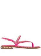 Ash Peps Studded Strappy Sandals - Pink