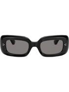 Oliver Peoples Saurine Rectangular Sunglasses - Black