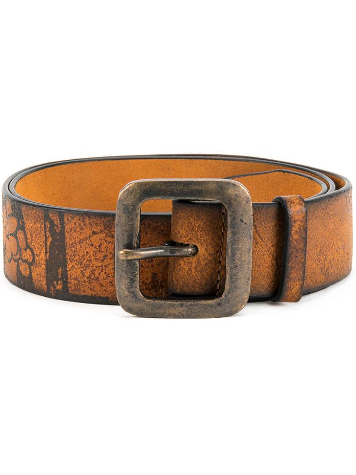Dsquared2 Vintage-effect Buckle Belt - Brown