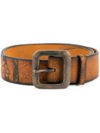 Dsquared2 Vintage-effect Buckle Belt - Brown