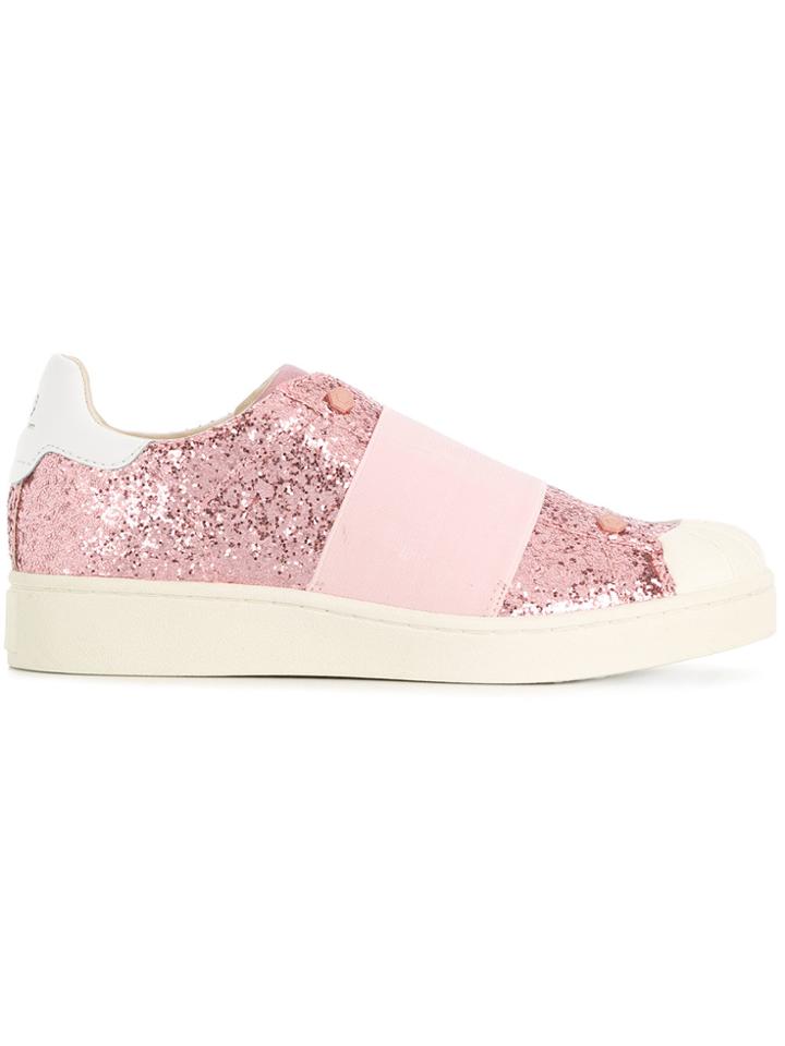 Moa Master Of Arts Sequined Sneakers - Pink & Purple