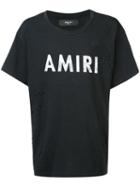 Amiri - Destroyed Effect Logo T-shirt - Men - Cotton - Xl, Black, Cotton