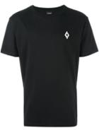 Marcelo Burlon County Of Milan Embroidered Logo T-shirt, Men's, Size: Small, Black, Cotton/polyester