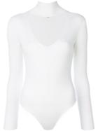 Cushnie Et Ochs Cut-out Turtleneck Bodysuit - White