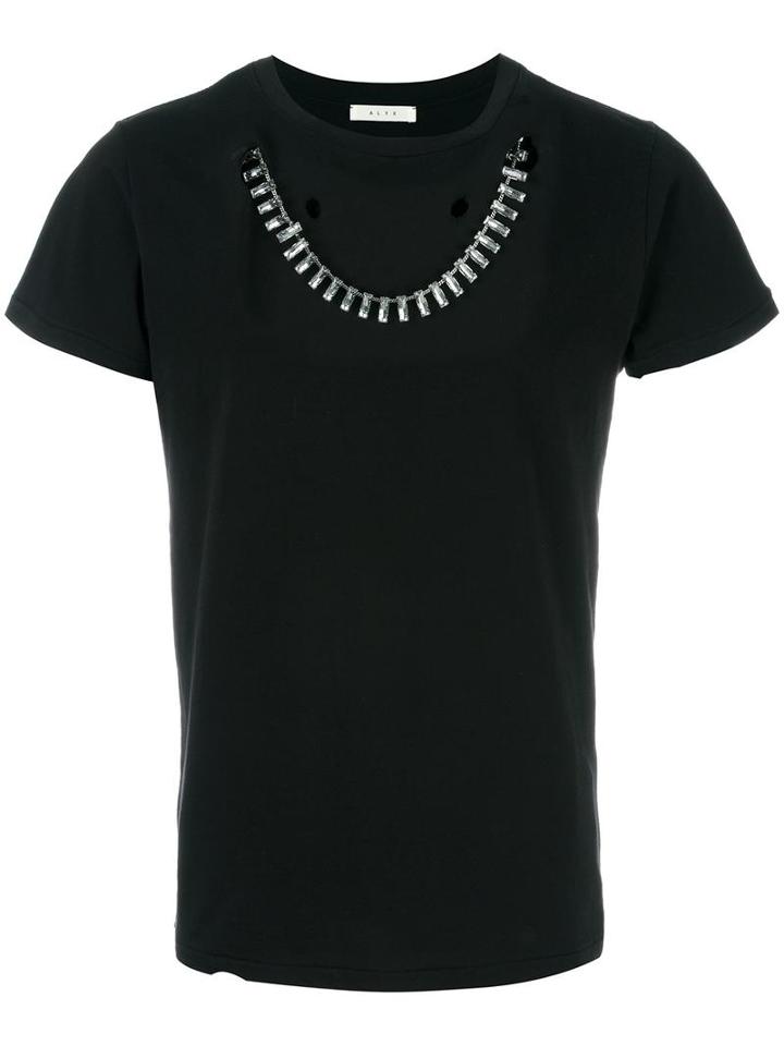 Alyx Necklace T-shirt, Adult Unisex, Size: Small, Black, Glass/cotton