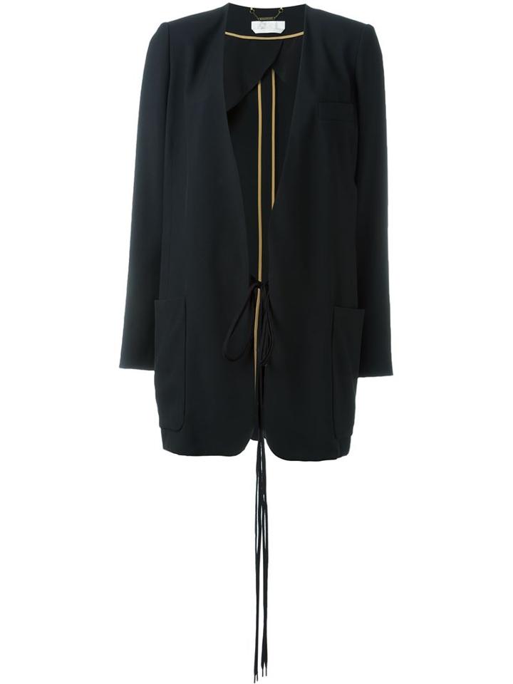 Chloé Light Cady Jacket, Women's, Size: 40, Black, Acetate/viscose/silk