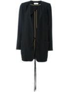 Chloé Light Cady Jacket, Women's, Size: 40, Black, Acetate/viscose/silk