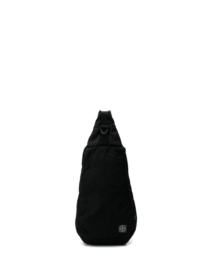 Stone Island One Shoulder Backpack - Black
