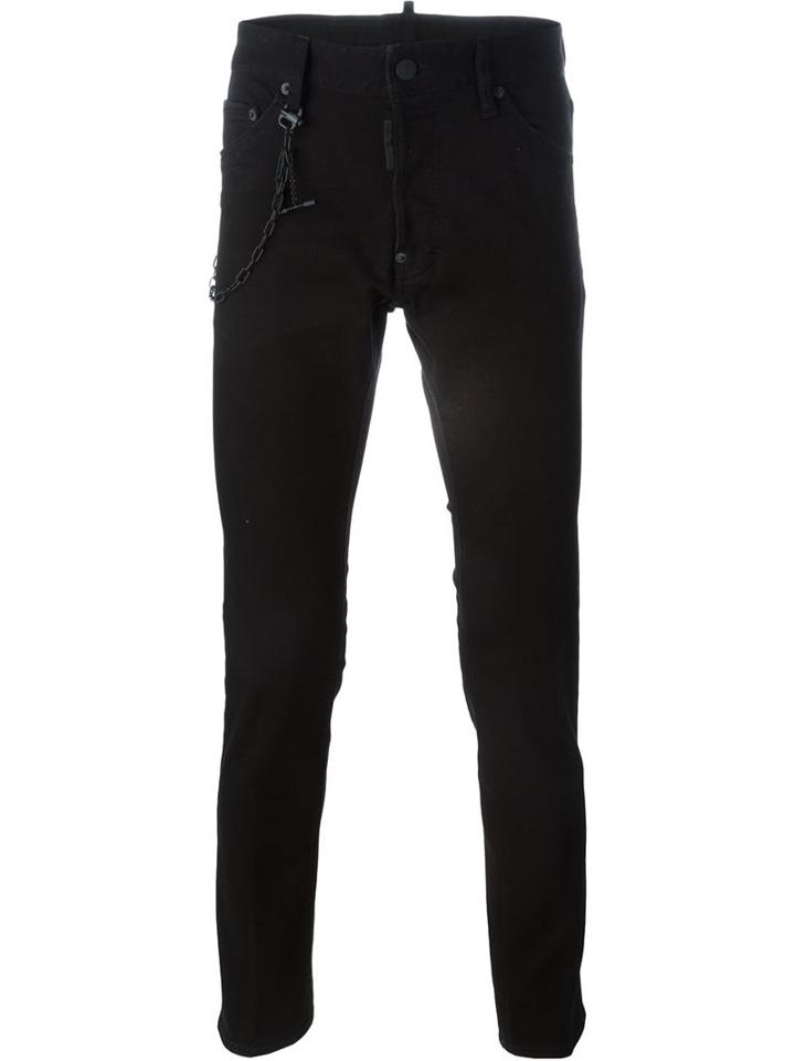 Dsquared2 'cool Guy' Jeans, Men's, Size: 48, Black, Cotton/polyester/spandex/elastane/elastolefin