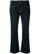 Diesel - Cropped Trousers - Women - Cotton/polyester/spandex/elastane - 26/32, Blue, Cotton/polyester/spandex/elastane