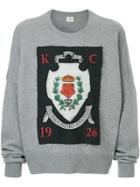 Kent & Curwen Crest Applique Patch Sweatshirt - Grey