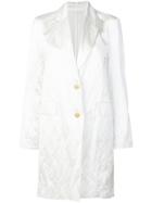 Ermanno Scervino Creased Coat - White