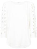 Akris Punto Cut Out Sleeve Detail Blouse - White